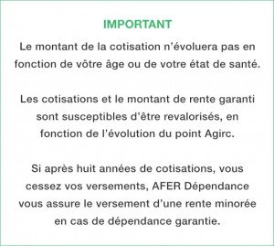 Important afer dépendance